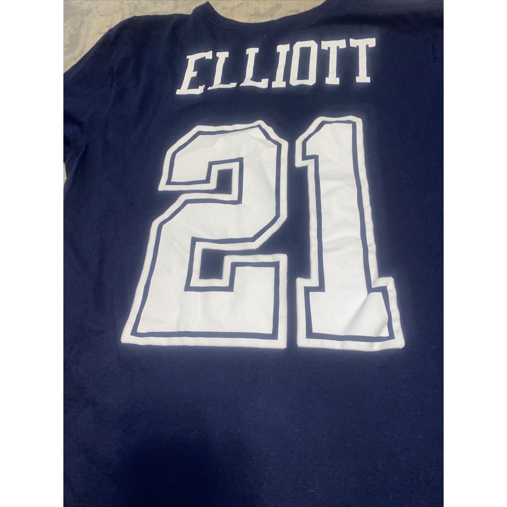 The Nike Tee T-Shirt Ezekiel Elliot 21 Dallas Cowboys Football SZ Large Unisex - Picture 4 of 4